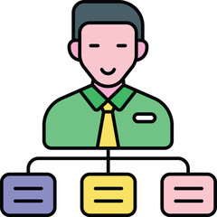 Networking Vector Color outline Icons and Illustrations Pack 