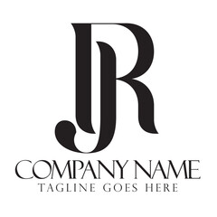 Initial RJ or JR creative, modern, and elegant vector logo design templates for a luxury business
