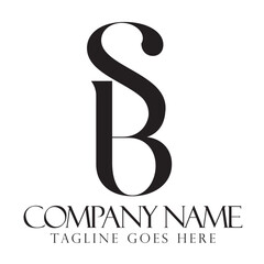 Initial SB or BS creative, modern, and elegant vector logo design templates for a luxury business