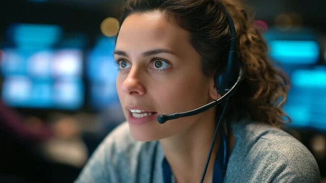 A bustling emergency dispatch center coordinating urgent responses.