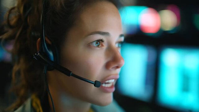 A bustling emergency call center coordinating rapid response efforts.