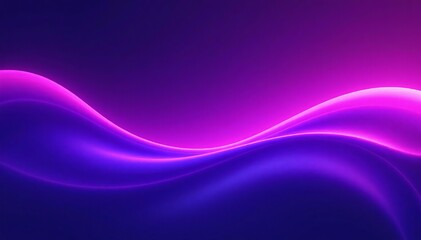 Vibrant abstract waves of purple and pink create a dynamic visual experience.