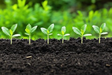New growth in fertile soil