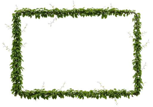 Green Leaf Border Frame