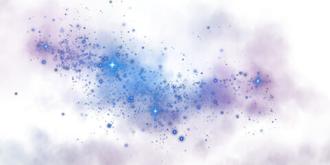 This stunning cosmic illustration blends shimmering stars and colorful nebulas in deep blue and purple, ideal for astronomical themes and creative projects, capturing the universes essence