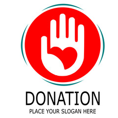 Obraz premium DONATION PLACE YOUR SLOGAN HERE