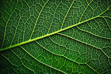 Obraz premium Detailed leaf vein structure close-up