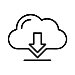 download icon on transparent background for apps and websites