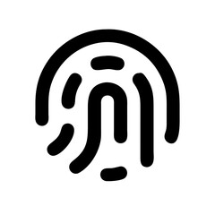 fingerprint icon on transparent background for apps and websites