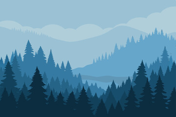 Fototapeta premium mountain landscape in the morning