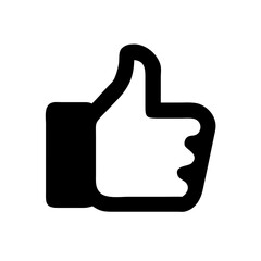 thumbs up icon on transparent background for apps and websites