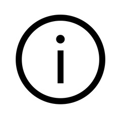 info circle icon on transparent background for apps and websites