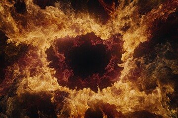 Abstract fire vortex design