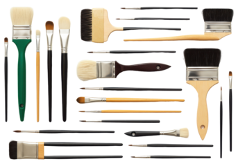 Variety of paintbrushes