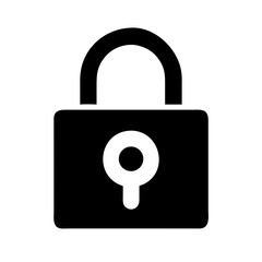 lock icon on transparent background for apps and websites