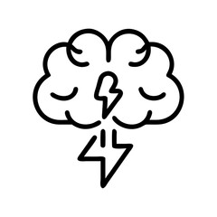 brainstorm icon on transparent background for apps and websites