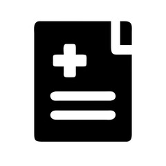 Fototapeta premium medical report icon on transparent background for apps and websites