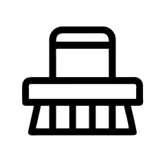 scrubbing brush icon on transparent background for apps and websites