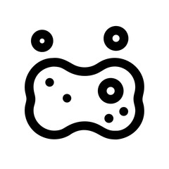 Fototapeta premium sponge icon on transparent background for apps and websites