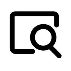 search icon on transparent background for apps and websites