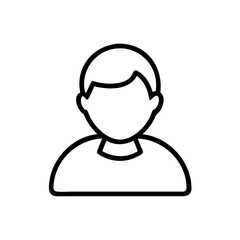 user profile icon on transparent background for apps and websites