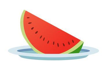 Necessary element of picnic in city park, ready-to-eat food. Cartoon vector illustration in flat style