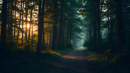 morning in the forest