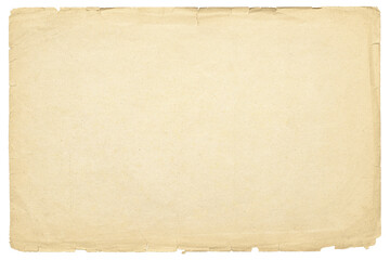 paper texture of the manuscript with frayed edges. isolated page from ancient book as background