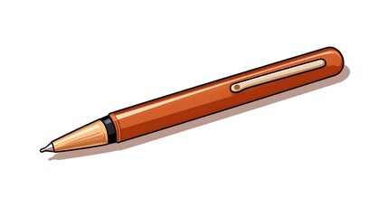 Colorful Cartoon Pen Vector Illustration for Creative Writing and Education Materials