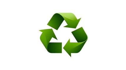 Fototapeta premium Circular recycling icon with revolving arrow representing endless sustainability concept