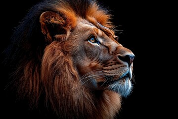 Naklejka premium Majestic Lion A Symbol of Strength and Courage