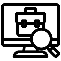 Job Portal icon symbol. Vector illustration.