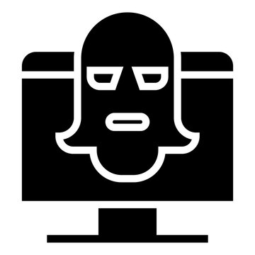 online crime vector icon