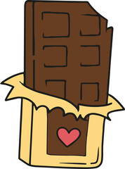 illustration of a chocolate bar