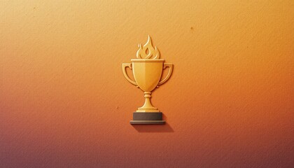 Celebrating achievement with a golden trophy award ceremony digital illustration festive atmosphere eye-level perspective symbol of success