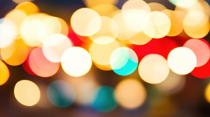 Fototapeta premium Abstract Night Lights Bokeh