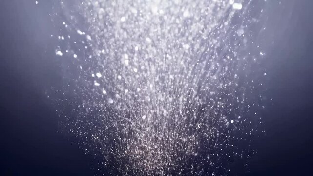Explosion of cosmic stardust, a celestial burst of fine, glittering particles resembling stardust, cinematic lighting, low angle video, gives a cosmic quality