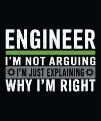 Fototapeta premium Engineer Explaining Logic T-Shirt