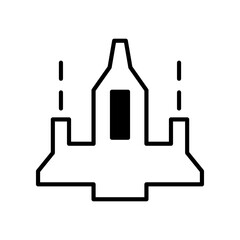 Illustration of a Rocket Ship for Space Exploration Concepts