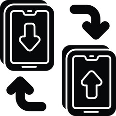 Networking Vector Glyph Icons and Illustrations Pack