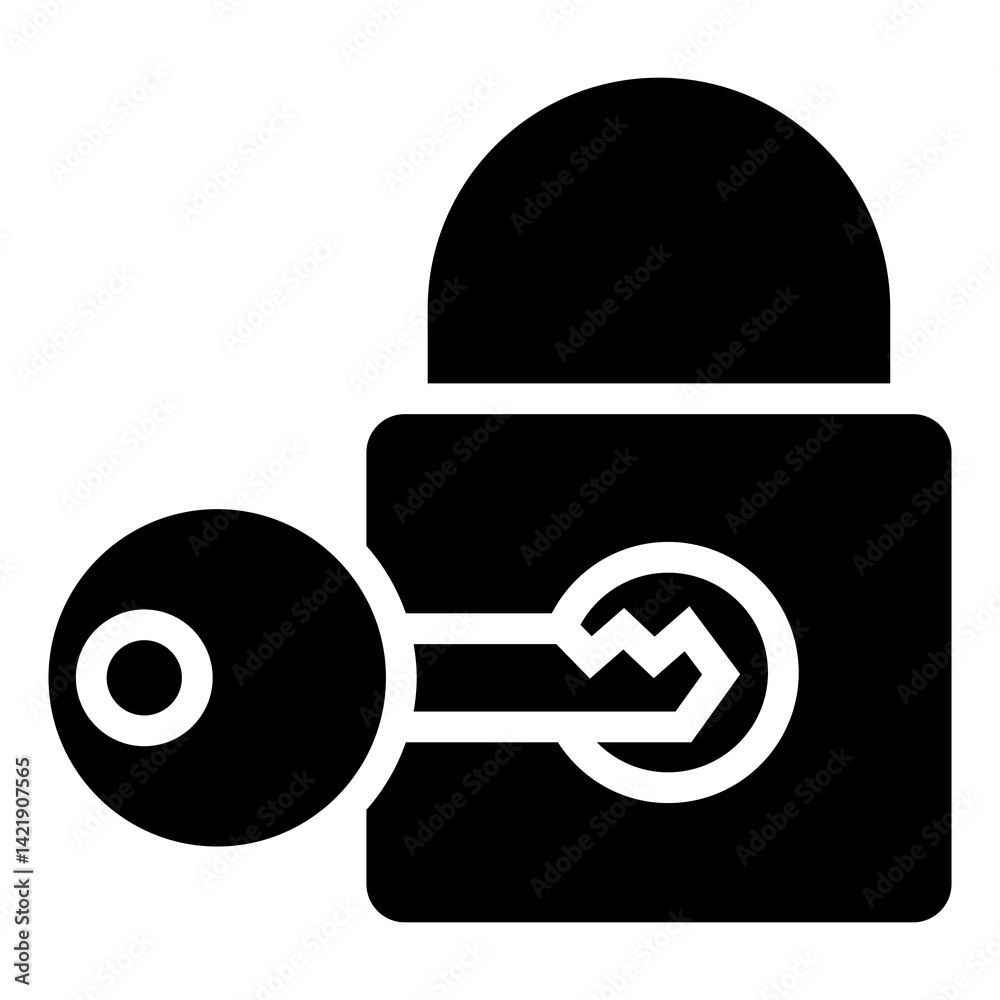 Poster encryption vector icon