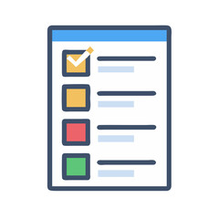Checklist with Dots Icon Representing Task Option