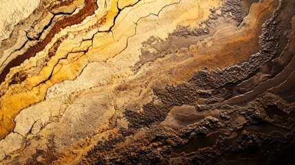 Obraz premium Dramatic eroded landscape at sunset middens and creek beds showcasing nature s erosion patterns