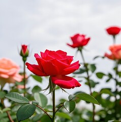 rose, tulip, rose flower, flower, vase, flowerpot, fragrance, beautiful, sakura,