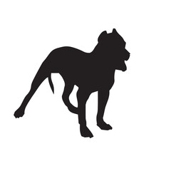 Cute Lovely Single Dog Vector Art Black White Doggy in Illustration Outline Art