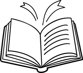 continuous-single-line-drawing-of-open-book