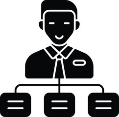 Networking Vector Glyph Icons and Illustrations Pack