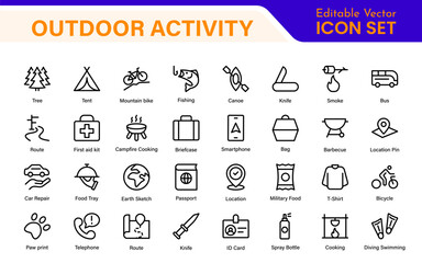 Epic Adventure Icons Collection. Explore the Wild with Stunning Graphics