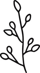 hand-drawn vector illustration of flowers