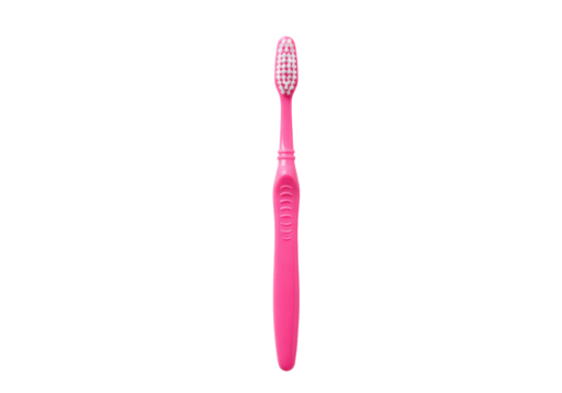 Pink toothbrush, close-up